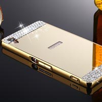 قاب محکم Diamond Mirror Case for Sony Xperia M4 قاب آینه ای نگین دار