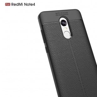 قاب ژله ای طرح چرم Auto Focus Case Xiaomi Redmi Note 4