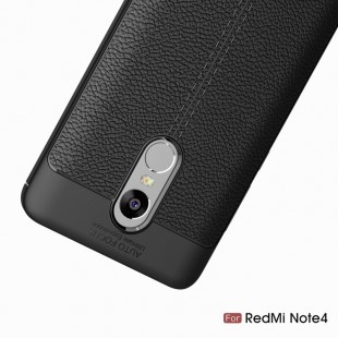 قاب ژله ای طرح چرم Auto Focus Case Xiaomi Redmi Note 4