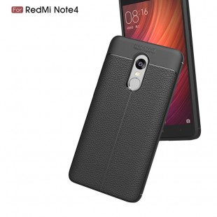 قاب ژله ای طرح چرم Auto Focus Case Xiaomi Redmi Note 4