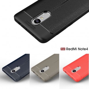 قاب ژله ای طرح چرم Auto Focus Case Xiaomi Redmi Note 4