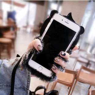 قاب ژله ای خزدار Bear Fur Case Apple iPhone X