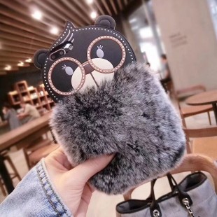 قاب ژله ای خزدار Bear Fur Case Apple iPhone 7 Plus