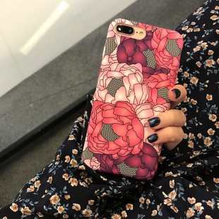 قاب طلقی Flower pattern Case Apple iPhone 7