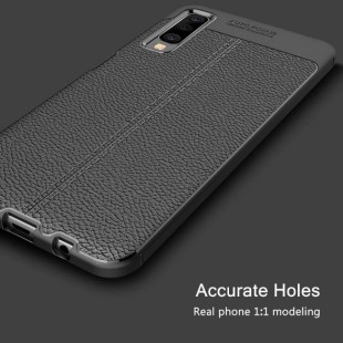 قاب ژله ای طرح چرم Auto Focus Case Samsung Galaxy A50