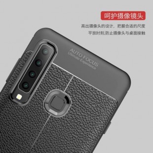 قاب ژله ای طرح چرم Auto Focus Case Samsung Galaxy A9 2018