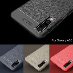 قاب ژله ای طرح چرم Auto Focus Case Samsung Galaxy A30