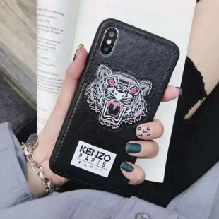 قاب چرمی طرح ببر Tiger Leather Case iPhone Xr