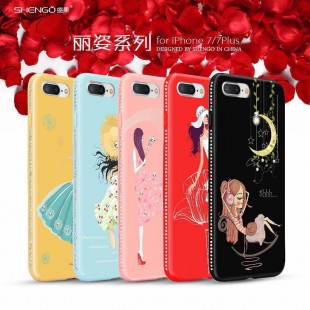 قاب ژله ای Shengo Flower Girl Case Apple iPhone 6 Plus
