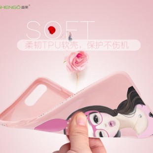 قاب ژله ای Shengo Beautiful Girl Case Apple iPhone 7 Plus