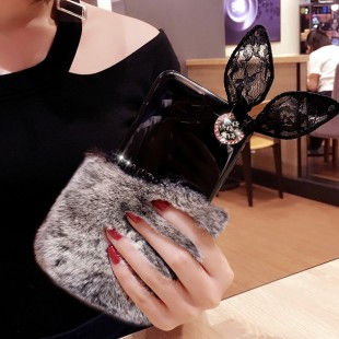 قاب ژله ای خزدار Ring Fur Case Samsung Galaxy S8 Plus