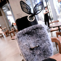 قاب ژله ای خزدار Ring Fur Case Apple iPhone X