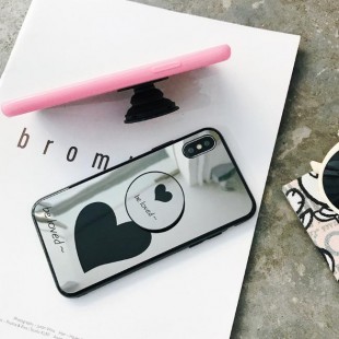 قاب آینه ای پاپ سوکت دار Mirror Love POP Case iPhone X/Xs