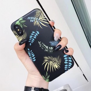 قاب ژله ای طرح برگ Leaf Patterned TPU Case iPhone 7