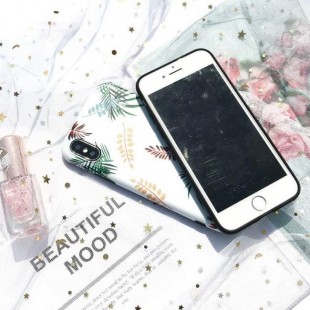 قاب ژله ای طرح برگ Leaf Patterned TPU Case iPhone 7