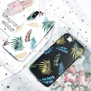 قاب ژله ای طرح برگ Leaf Patterned TPU Case iPhone 6 Plus