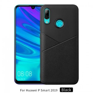 قاب ژله ای طرح چرم هواوی Huawei P Smart 2019 Leather TPU Case