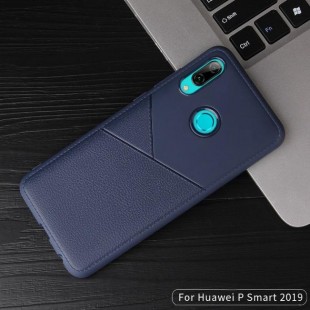 قاب ژله ای طرح چرم هواوی Huawei P Smart 2019 Leather TPU Case