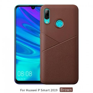 قاب ژله ای طرح چرم هواوی Huawei P Smart 2019 Leather TPU Case
