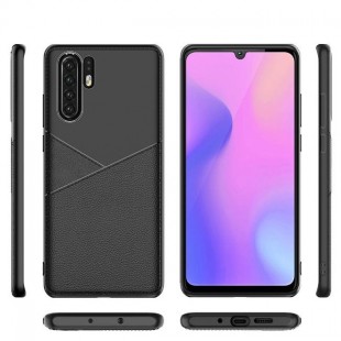 قاب ژله ای طرح چرم هواوی Huawei P30 Pro Leather TPU Case