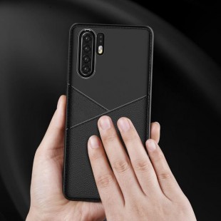 قاب ژله ای طرح چرم هواوی Huawei P30 Pro Leather TPU Case