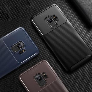 قاب ژله ای طرح کربن سامسونگ Autofocus Carbon Case Galaxy S9