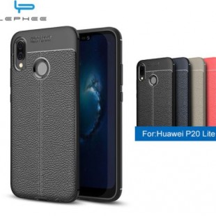 قاب ژله ای طرح چرم Auto Focus Case Huawei P20 Lite