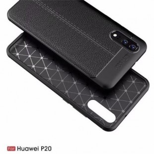 قاب ژله ای طرح چرم Auto Focus Case Huawei P20