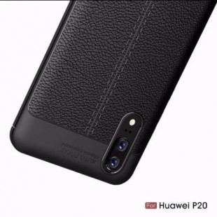 قاب ژله ای طرح چرم Auto Focus Case Huawei P20