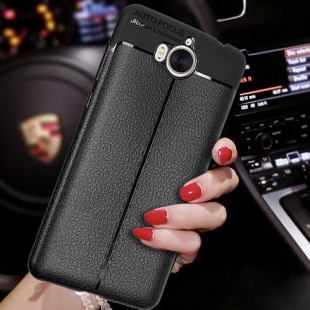 قاب ژله ای طرح چرم Auto Focus Case Huawei Y5 2017