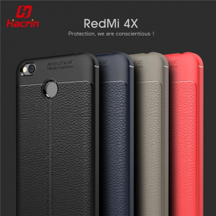 قاب ژله ای طرح چرم Auto Focus Case Xiaomi Redmi 4X
