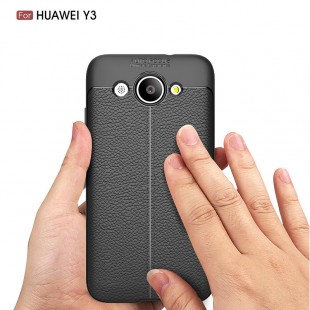 قاب ژله ای طرح چرم Auto focus Case Huawei Y3