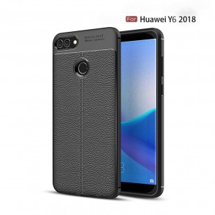 قاب ژله ای طرح چرم Auto focus Case Huawei Y6 2018