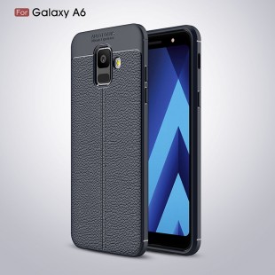 قاب ژله ای طرح چرم Auto focus Case Samsung Galaxy A6 2018