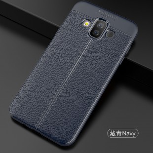قاب ژله ای طرح چرم Auto Focus Case Samsung Galaxy J7 Duo