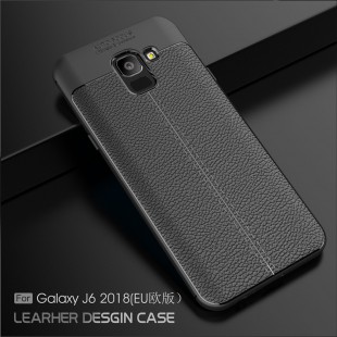 قاب ژله ای طرح چرم Auto Focus Case Samsung Galaxy J6