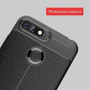 قاب ژله ای طرح چرم Auto Focus Case Huawei Y6 Prime 2018