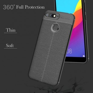 قاب ژله ای طرح چرم Auto Focus Case Huawei Y6 Prime 2018