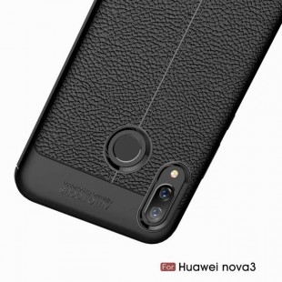 قاب ژله ای طرح چرم Auto Focus Case Huawei Nova 3
