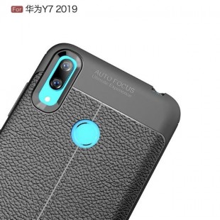 قاب ژله ای طرح چرم Auto Focus Case Huawei Y7 2019