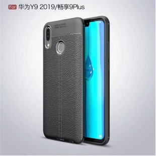 قاب ژله ای طرح چرم Auto Focus Case Huawei Y9 2019