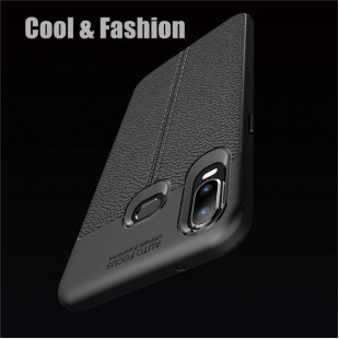 قاب ژله ای طرح چرم سامسونگ Auto Focus Case Samsung Galaxy A6s