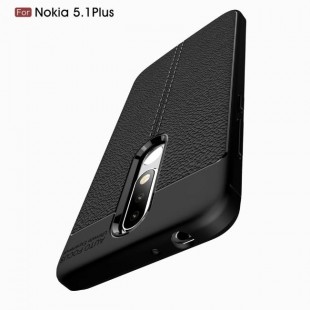 قاب ژله ای طرح چرم نوکیا Auto Focus Case Nokia 5.1 Plus