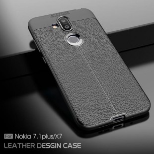قاب ژله ای طرح چرم نوکیا Auto Focus Case Nokia 8.1
