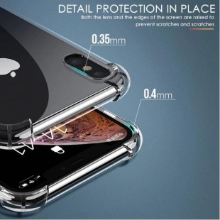 قاب ژله ای شفاف ضدضربه آیفون Shockproof Case for iPhone X