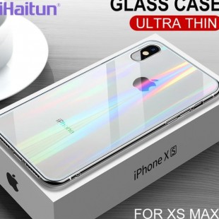 قاب ژله ای لیزری رنگی آیفون Laser Case For Iphone X