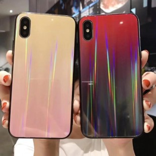 قاب ژله ای لیزری رنگی آیفون Laser Color TPU Case iPhone X/Xs