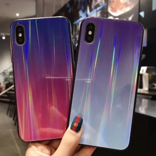 قاب ژله ای لیزری رنگی آیفون Laser Color TPU Case iPhone X/Xs