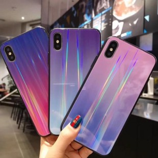 قاب ژله ای لیزری رنگی آیفون Laser Color TPU Case iPhone X/Xs