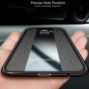 قاب چرمی آینه ای سامسونگ Leather Mirror Samsung Galaxy A6 Plus